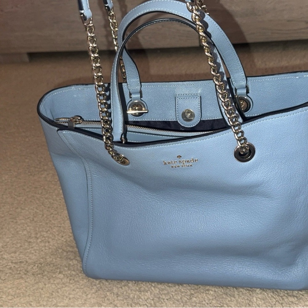Kate Spade Blue Infinite Large Triple Compartment Tote